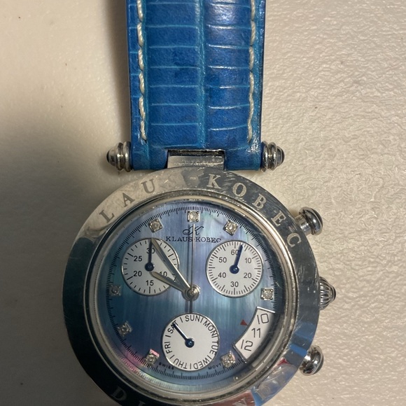 Klaus Kobec Ladies Chronograph watch  blue - Picture 9 of 11